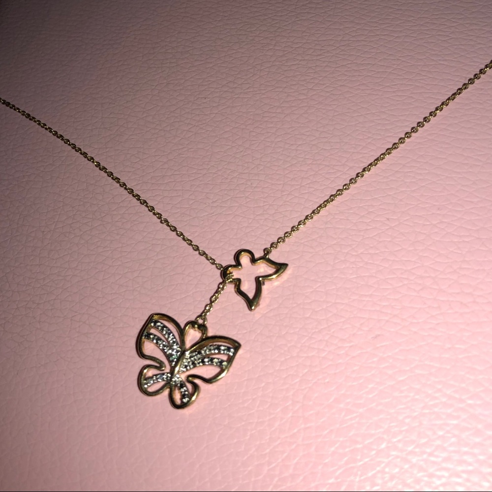 Duo Butterfly Necklace
